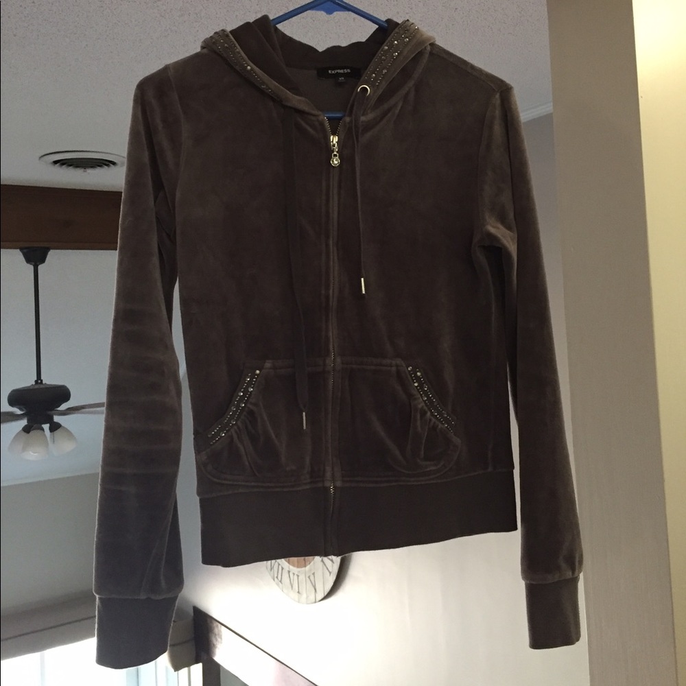 Velour zip up